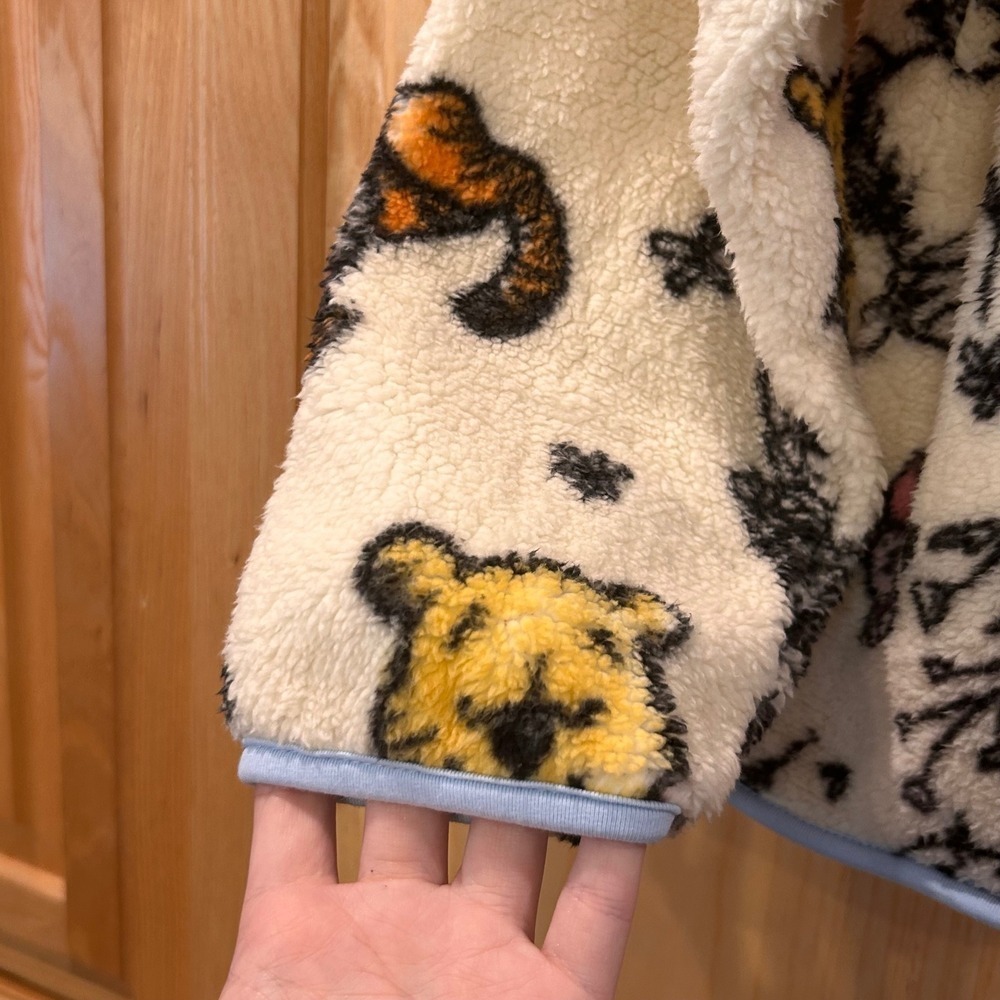Disney Winnie the Pooh Pullover XS Fleece Quarter Zip Sweatshirt - Picture 9 of 11